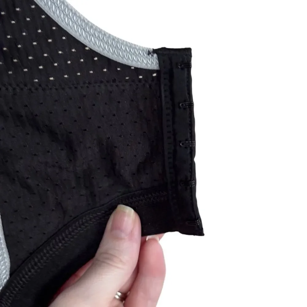 Glamorise- Elite Performance Adjustable Wirefree Sport Bra #1167 Black Gray, 38H - Picture 12 of 14